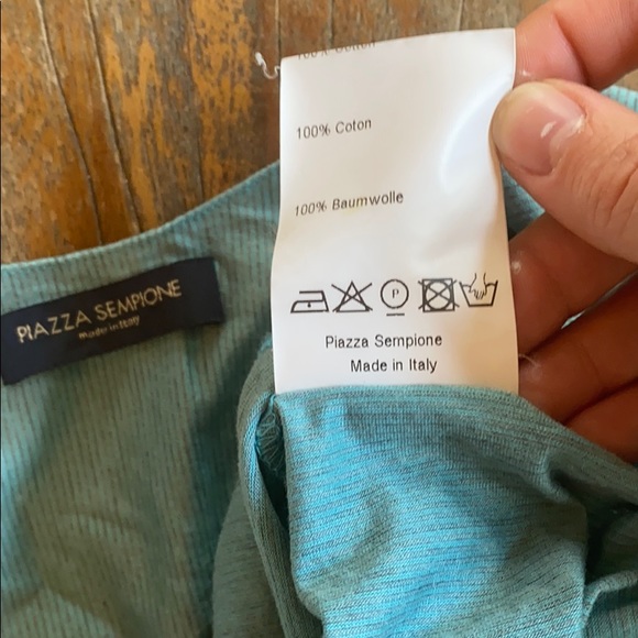 Piazza Sempione cap sleeve striped shell top - Picture 5 of 5